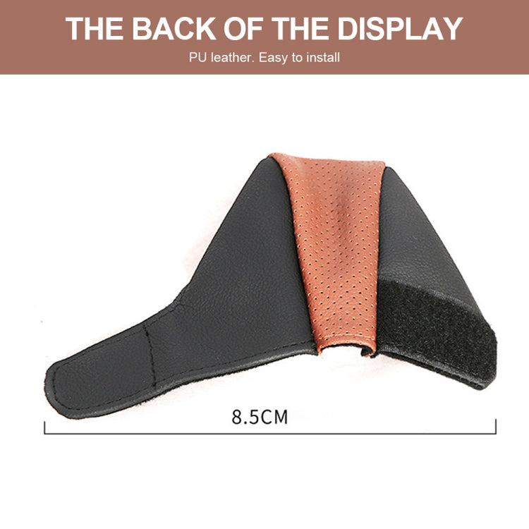 Universal Car Gear Shift Knob Cover Anti-slip PU Leather Protective Cover Universal Car Gear Shift Knob Cover Anti-slip PU Leather Protective Cover